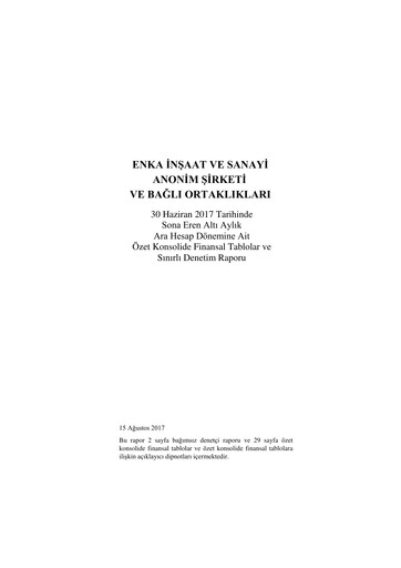 Thumbnail ENKA Half-year Report 2017-h1