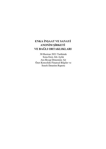 Thumbnail ENKA Half-year Report 2021-h1