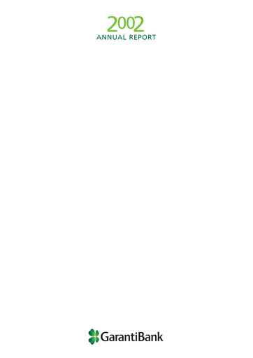 Thumbnail GarantiBank Annual Report 2002