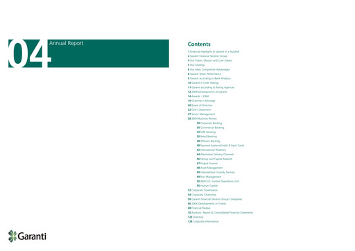 Thumbnail GarantiBank Annual Report 2004