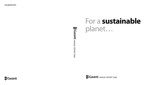 Thumbnail GarantiBank Annual Report 2008