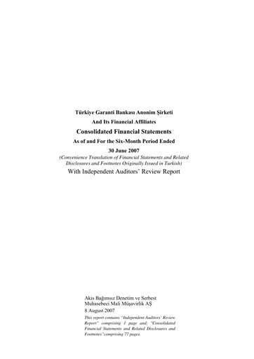 Thumbnail GarantiBank Half-year Report 2007