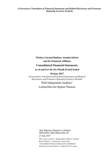 Thumbnail GarantiBank Half-year Report 2017