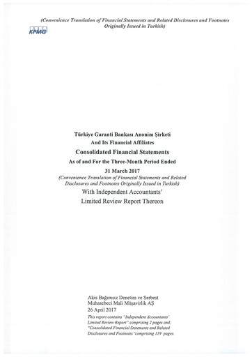 Thumbnail GarantiBank Quarterly Report 2017-q1