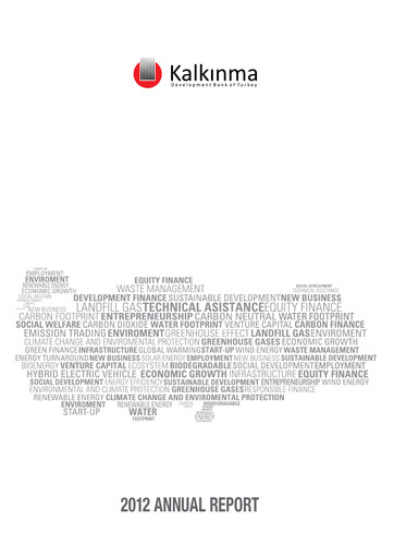 Vorschaubild Türkiye Kalkınma Jahresbericht 2012