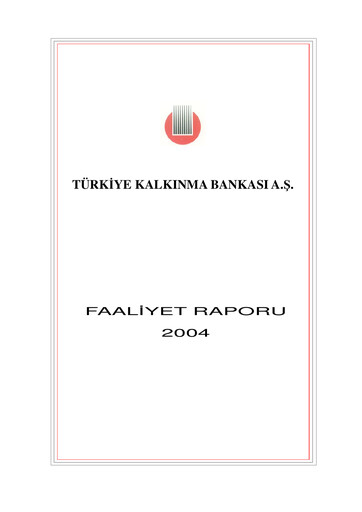 Thumbnail Türkiye Kalkınma Annual Report 2004