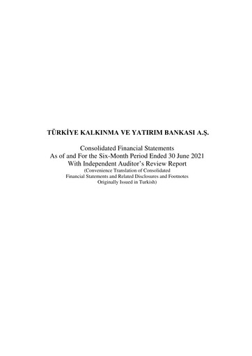 Thumbnail Türkiye Kalkınma Half-year Report 2021-h1