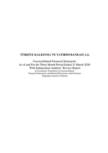 Thumbnail Türkiye Kalkınma Quarterly Report 2020-q1
