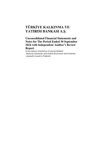 Miniature Türkiye Kalkınma Rapport trimestriel 2024-q3