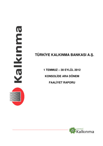 Thumbnail Türkiye Kalkınma Quarterly Report 2012-q3