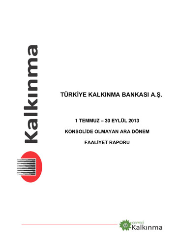 Thumbnail Türkiye Kalkınma Quarterly Report 2013-q3