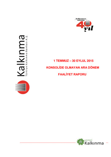 Thumbnail Türkiye Kalkınma Quarterly Report 2015-q3