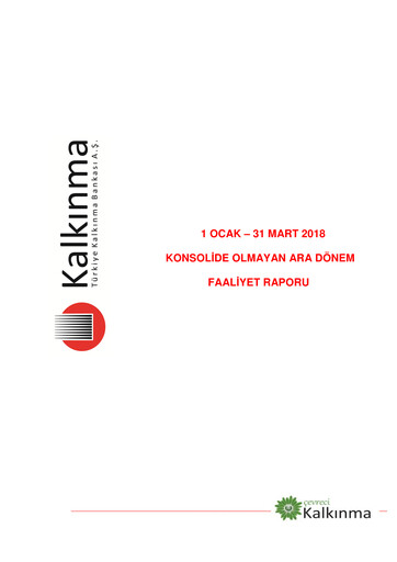 Thumbnail Türkiye Kalkınma Quarterly Report 2018-q1