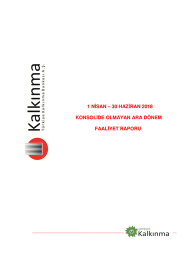 Thumbnail Türkiye Kalkınma Quarterly Report 2018-q2