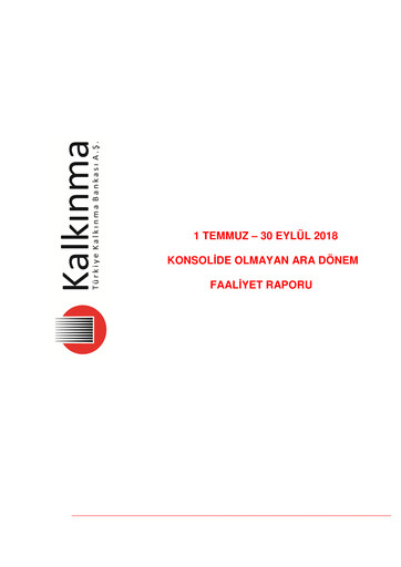 Thumbnail Türkiye Kalkınma Quarterly Report 2018-q3