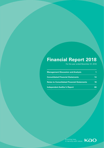 Miniature Kaō Rapport financier 2018