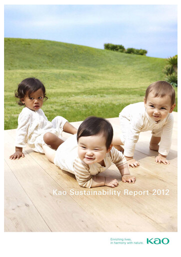 Thumbnail Kaō Sustainability Report 2012
