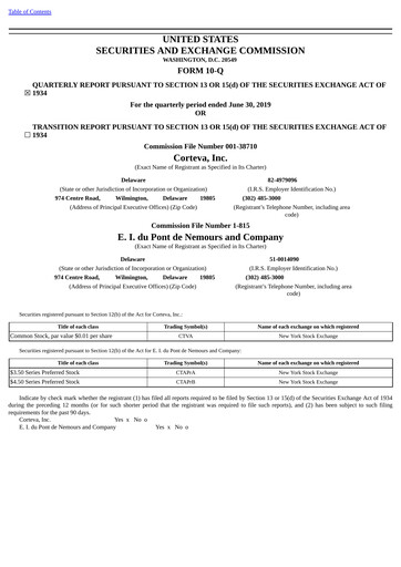 Vorschaubild Corteva
 Quartalsbericht 2019-q2