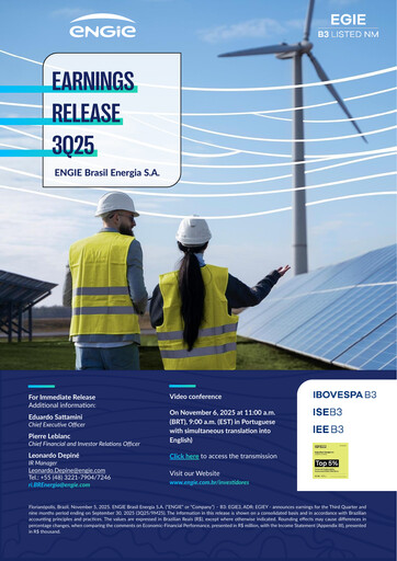 Vorschaubild ENGIE Brasil
 Quartalsbericht 2025-q3