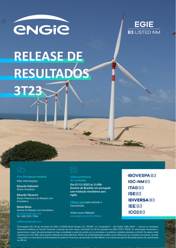 Vorschaubild ENGIE Brasil
 Quartalsbericht 2023-q3