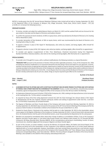 Thumbnail Welspun India Annual Report 2012-2013