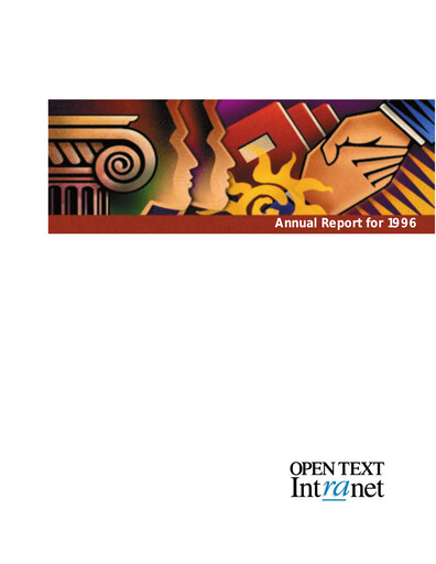 Thumbnail OpenText Annual Report 1996