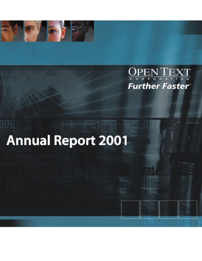 Thumbnail OpenText Annual Report 2001