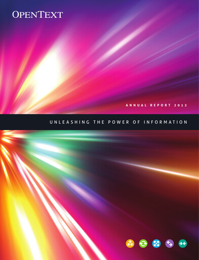 Thumbnail OpenText Annual Report 2012