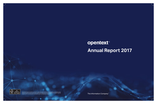 Thumbnail OpenText Annual Report 2017