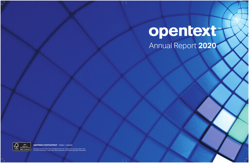 Vorschaubild OpenText Jahresbericht 2020