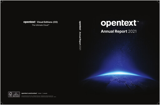 Vorschaubild OpenText Jahresbericht 2021