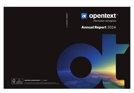 Vorschaubild OpenText Jahresbericht 2024