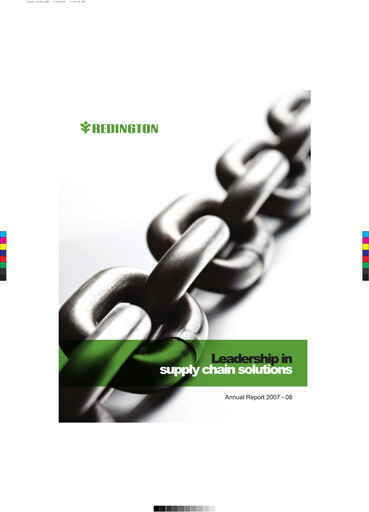 Thumbnail Redington India Annual Report 2007-2008