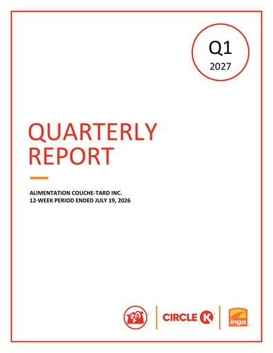 Vorschaubild Alimentation Couche-Tard
 Quartalsbericht 2027-q1