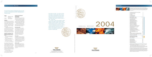 Thumbnail Trelleborg AB Annual Report 2004