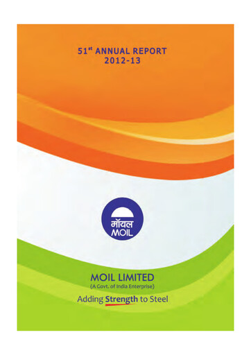Thumbnail MOIL Annual Report 2012-2013