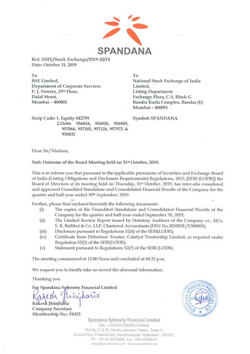 Thumbnail Spandana Sphoorty Financial Quarterly Report 2019-q2