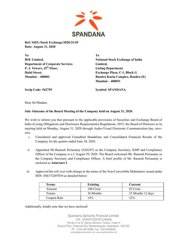 Thumbnail Spandana Sphoorty Financial Quarterly Report 2020-q1