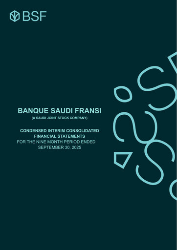 Thumbnail Banque Saudi Fransi Financial Statement 2025-9m