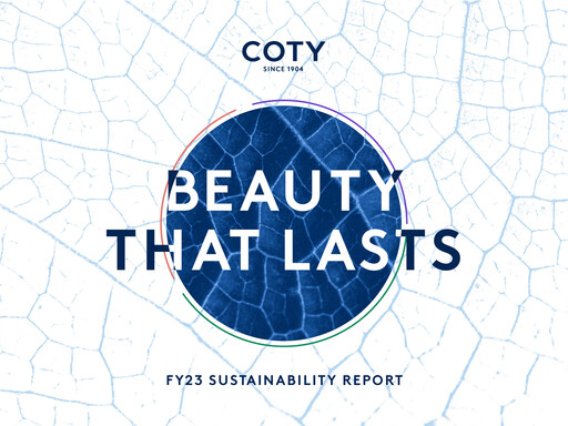 Thumbnail Coty Sustainability Report 2022-2023