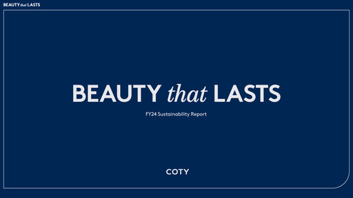 Thumbnail Coty Sustainability Report 2023-2024