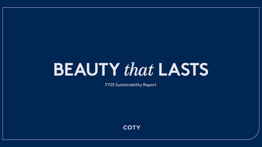 Thumbnail Coty Sustainability Report 2024-2025