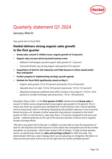 Thumbnail Henkel Quarterly Report 2024-q1