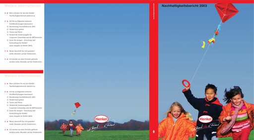 Thumbnail Henkel Sustainability Report 2003
