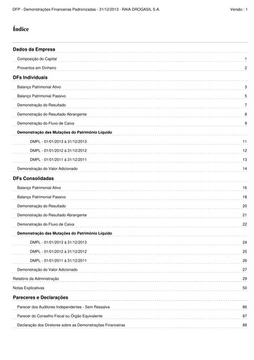 Thumbnail RaiaDrogasil Financial Statement 2013