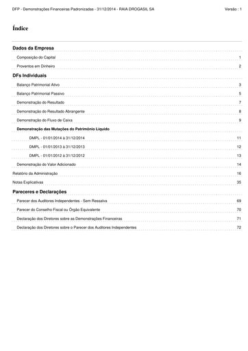 Thumbnail RaiaDrogasil Financial Statement 2014