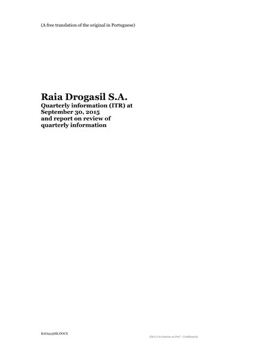 Thumbnail RaiaDrogasil Financial Statement 2015-q3