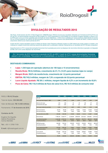 Thumbnail RaiaDrogasil Quarterly Report 2015-q4