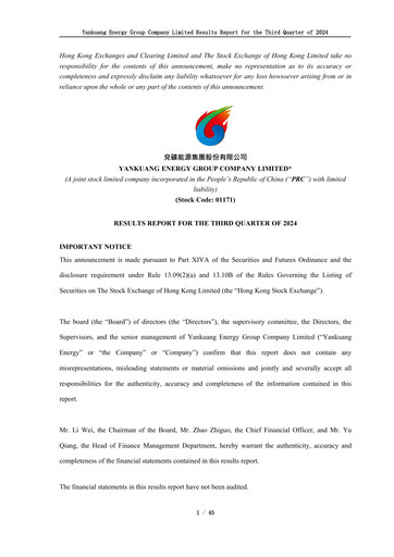 Thumbnail Yankuang Energy (Yanzhou Coal Mining) Quarterly Report 2024-q3
