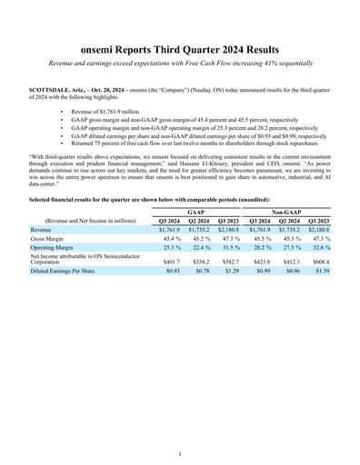 Thumbnail ON Semiconductor Quarterly Report 2024-q3